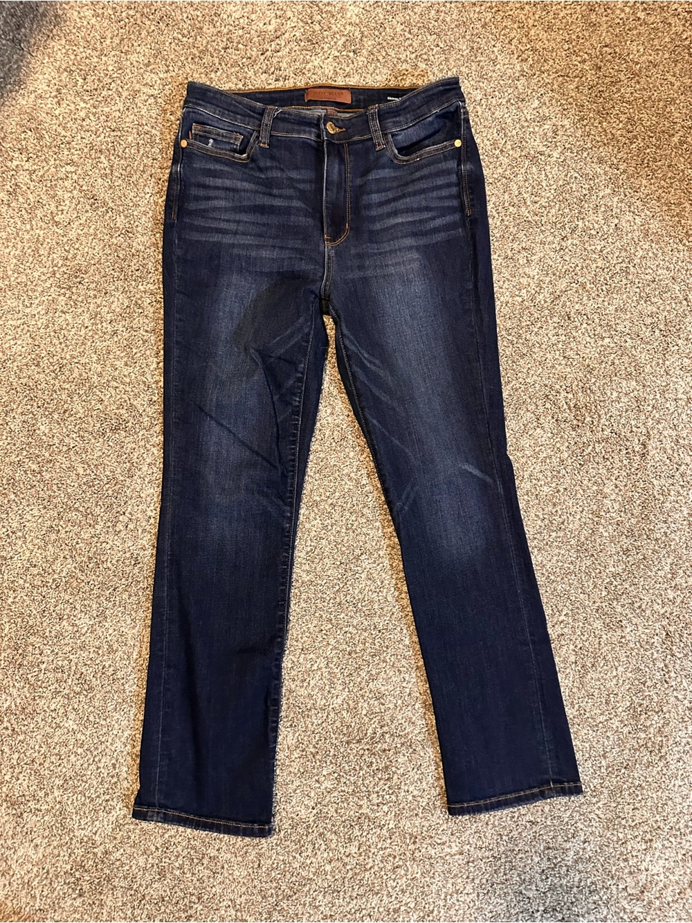 Judy Blue Dark Wash Straight Leg Jeans